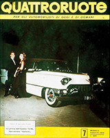 Copertina Quattroruote Agosto 1956