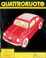 Copertina Quattroruote Luglio 1957