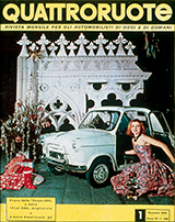 Copertina Quattroruote Gennaio 1958