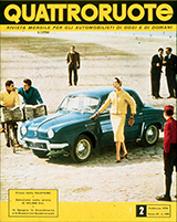 Copertina Quattroruote Febbraio 1958