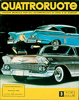 Copertina Quattroruote Marzo 1958