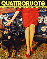Copertina Quattroruote Novembre 1962