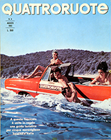 Copertina Quattroruote Agosto 1965