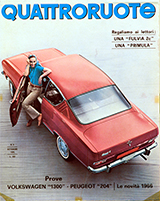 Copertina Quattroruote Settembre 1965