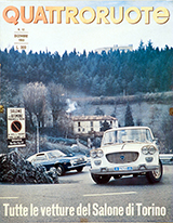 Copertina Quattroruote Dicembre 1965