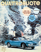 Copertina Quattroruote Gennaio 1968