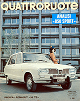 Copertina Quattroruote Maggio 1968