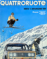 Copertina Quattroruote Gennaio 1969