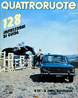 Copertina Quattroruote Maggio 1969