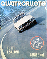 Copertina Quattroruote Novembre 1969