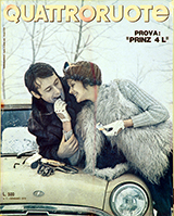 Copertina Quattroruote Gennaio 1970