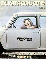 Copertina Quattroruote Aprile 1970