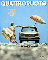 Copertina Quattroruote Luglio 1970