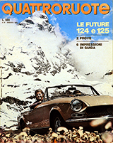 Copertina Quattroruote Agosto 1970