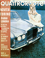 Copertina Quattroruote Ottobre 1970