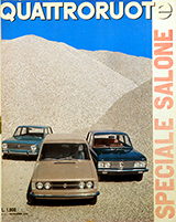 Copertina Quattroruote Novembre 1970