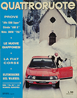 Copertina Quattroruote Gennaio 1971