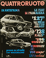 Copertina Quattroruote Febbraio 1971