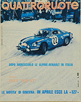 Copertina Quattroruote Marzo 1971