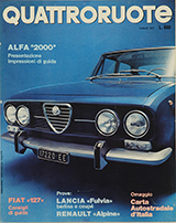 Copertina Quattroruote Luglio 1971