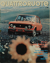 Copertina Quattroruote Agosto 1971