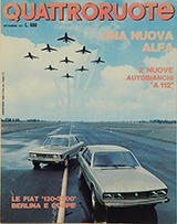Copertina Quattroruote Settembre 1971