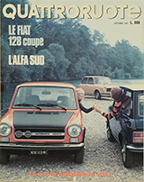 Copertina Quattroruote Ottobre 1971