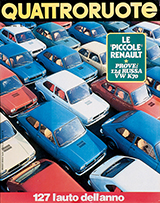 Copertina Quattroruote Gennaio 1972