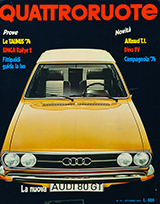 Copertina Quattroruote Ottobre 1973