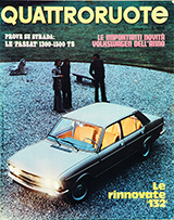 Copertina Quattroruote Febbraio 1974
