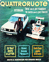 Copertina Quattroruote Aprile 1974