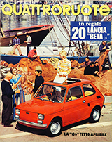 Copertina Quattroruote Maggio 1974