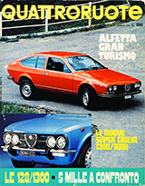 Copertina Quattroruote Giugno 1974
