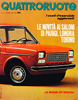 Copertina Quattroruote Ottobre 1974