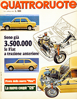 Copertina Quattroruote Aprile 1975