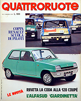 Copertina Quattroruote Maggio 1975