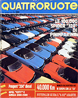 Copertina Quattroruote Giugno 1975