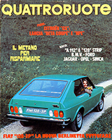Copertina Quattroruote Luglio 1975