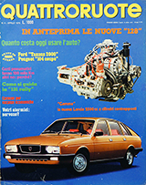 Copertina Quattroruote Aprile 1976