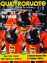 Copertina Quattroruote Luglio 1977