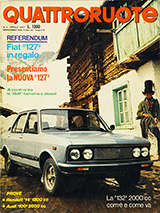 Copertina Quattroruote Dicembre 1977
