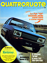 Copertina Quattroruote Marzo 1978