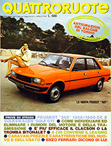 Copertina Quattroruote Aprile 1978