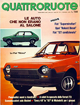 Copertina Quattroruote Maggio 1978