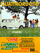 Copertina Quattroruote Luglio 1978