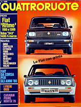 Copertina Quattroruote Settembre 1978