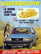 Copertina Quattroruote Dicembre 1978