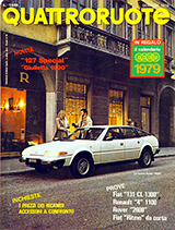 Copertina Quattroruote Gennaio 1979