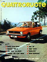 Copertina Quattroruote Marzo 1979