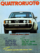 Copertina Quattroruote Maggio 1979